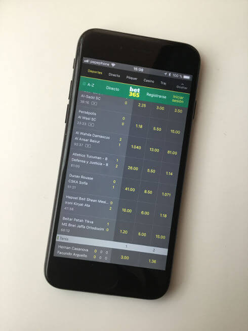 app bet365 en un iphone